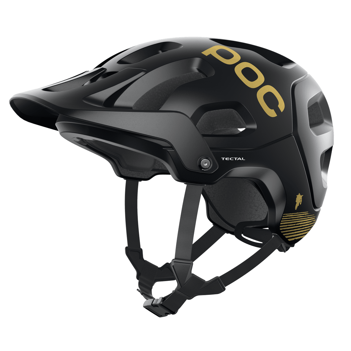 POC Tectal Helmet Fabio Edition Uranium Black Matte / Gold XS-S 51-54