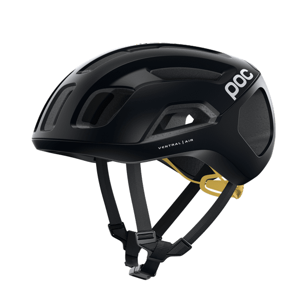 POC Ventral Air SPIN Uranium Black / Sulfur Yellow Matte L 56-61