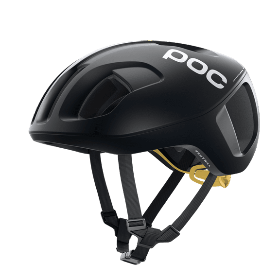 POC Ventral SPIN Uranium Black / Sulfur Yellow Matte - Large 56-61cm