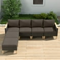 thumbnail image 1 of POCASSY 125.96" Wide Outdoor Wicker Reversible Patio Sectional with Cushions, 1 of 7