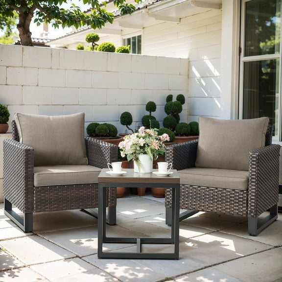 POCASSY 2 - Person Outdoor Seating Group with Cushions