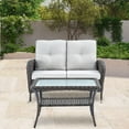 thumbnail image 1 of POCASSY 2 Piece Rattan Sofa Seating Group with Cushions, 1 of 5
