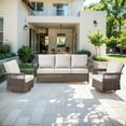 thumbnail image 1 of POCASSY 5 - Person Outdoor Seating Group with Cushions, 1 of 9
