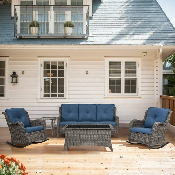 POCASSY 5 - Person Outdoor Seating Group with Cushions