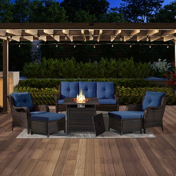 POCASSY 5 - Person Outdoor Seating Group with Cushions