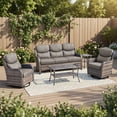 thumbnail image 1 of POCASSY 5PCS Outdoor Sectional Patio Furniture Set with Swivel Chairs, All Weather Wicker L Shape Outdoor Sectional Sofa Outdoor Conversation Set, 1 of 16
