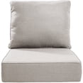 thumbnail image 1 of POCASSY 6" Thick Outdoor Chair Cushions, 22" x 24" x 6" Outdoor Cushions for Patio Furniture, Deep Seat and High Back Cushion for Patio Rocking Dining Chair and Couch, Beige, 1 of 12