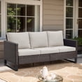 thumbnail image 1 of POCASSY 68.5" Wide Outdoor Rectangle Patio Sofa with Cushions, 1 of 7
