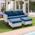 thumbnail image 1 of POCASSY 74" Wide Outdoor Reversible Patio Sofa with Cushions, 1 of 9