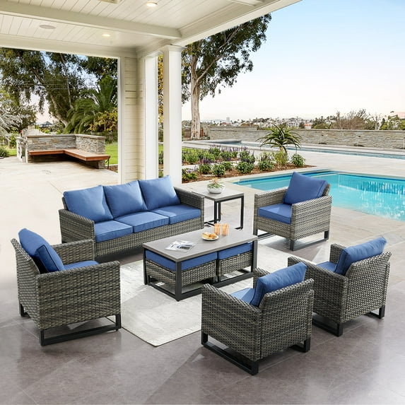 POCASSY 9 Piece Sofa Seating Group with Cushions