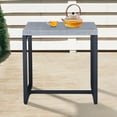 thumbnail image 1 of POCASSY Outdoor Metal Square Side Table Small End Table - Gray, 1 of 5