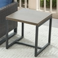 thumbnail image 1 of POCASSY Outdoor Metal Square Side Table Small End Table - Gray, 1 of 4