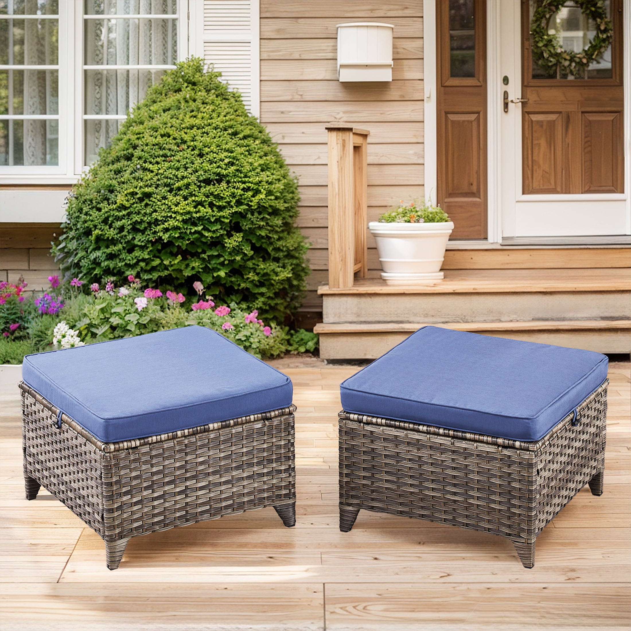 Outdoor ottoman stool discount