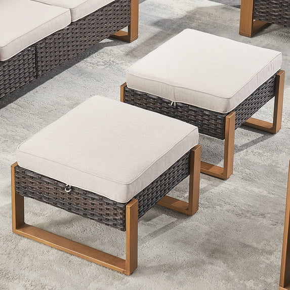 POCASSY Outdoor Ottoman with Sunbrella® Cushion