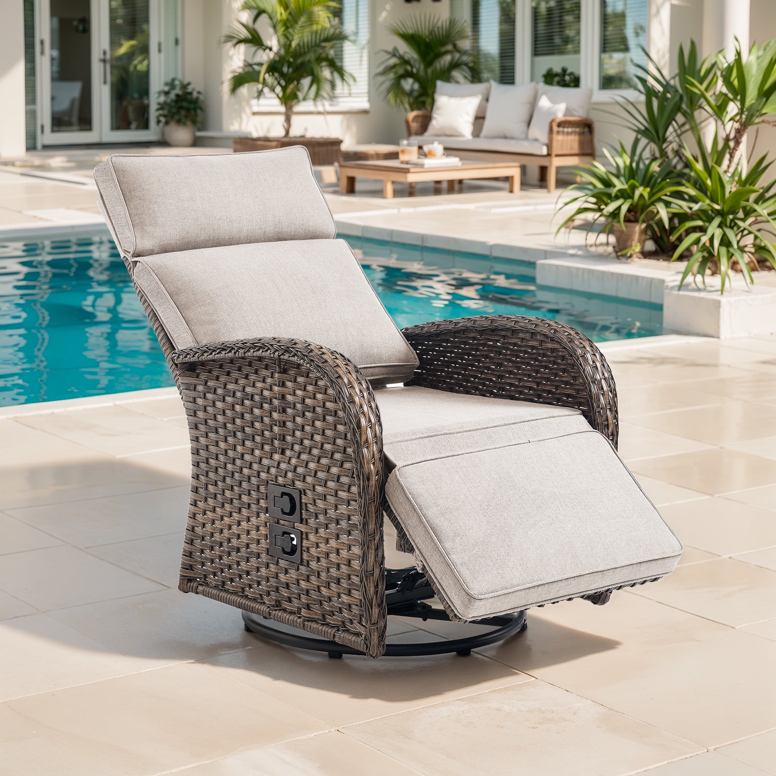 Reclining Wicker Patio Chairs