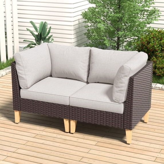 POCASSY Patio Accent Chair with Cushions
