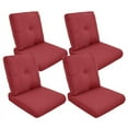 thumbnail image 1 of POCASSY Patio Furniture Cushions Set of 4, 22.5"*22.5" Outdoor Cushion for Patio Furniture, Water Resistant, Fade Resistant, Deep Seat and High Back Cushion for Chair, Sofa, and Couch, Red, 1 of 7