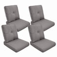 thumbnail image 1 of POCASSY Patio Furniture Cushions Set of 4, 22.5"*22.5" Outdoor Cushion for Patio Furniture, Water Resistant, Fade Resistant, Deep Seat and High Back Cushion for Chair, Sofa, and Couch, Gray, 1 of 7