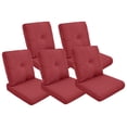 thumbnail image 1 of POCASSY Patio Furniture Cushions Set of 5, 22.5"*22.5" Outdoor Cushion for Patio Furniture, Water Resistant, Fade Resistant, Deep Seat and High Back Cushion for Chair, Sofa, and Couch, Red, 1 of 1