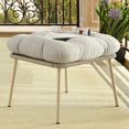 thumbnail image 1 of POCASSY Vintage Minimalist Outdoor Ottoman With Cushion, 1 of 4