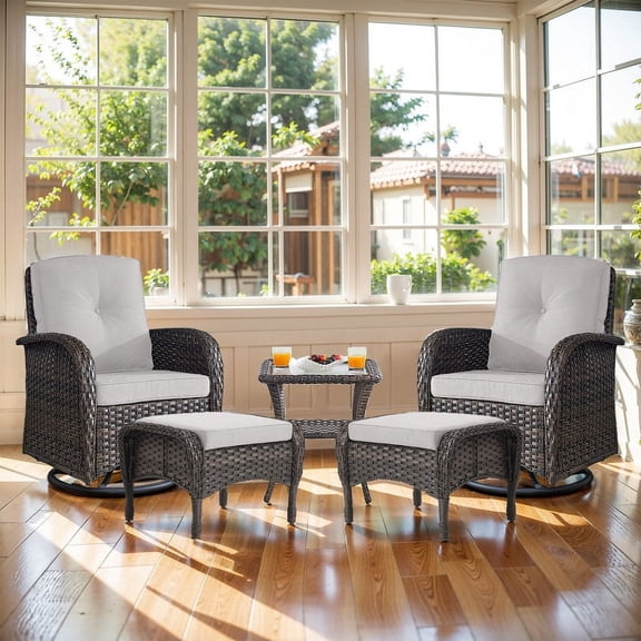 POCASSY Wicker Outdoor Glider
