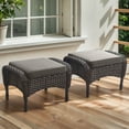 thumbnail image 1 of POCASSY Wicker Outdoor Ottoman, 1 of 6