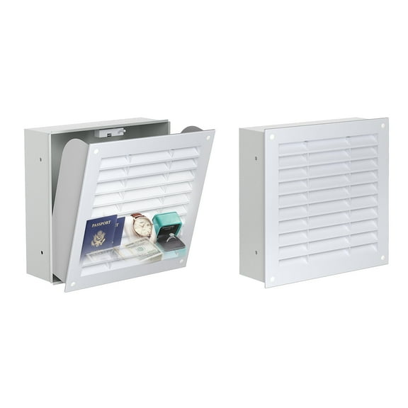 POCHAR Hidden Wall Safe with Air Vent Cover - Small Wall Mount Safes with Smart Card Lock For Home