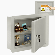 POCHAR In Wall Money Safe with Key Lock - Heavy Duty Steel In Wall Safe