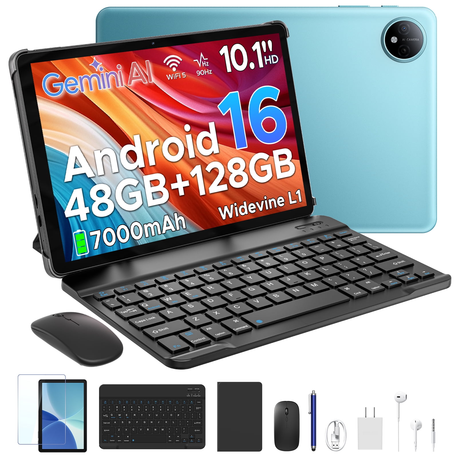 10.1インチ タブレット Android16 48GB RAM+128GB POCKAM P10 10.1