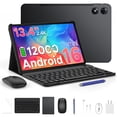 thumbnail image 1 of POCKAM P13 Pro Tablet, 13.4 inch Tablet, 48GB RAM 256GB ROM, Android 16 Tablet with Gemini AI, 120Hz, 12000mAh, 16MP+8MP, 7.7mm Body, 5G WiFi, 4G LTE, Tablet with Keyboard, Pen, Headphone - Gray, 1 of 9