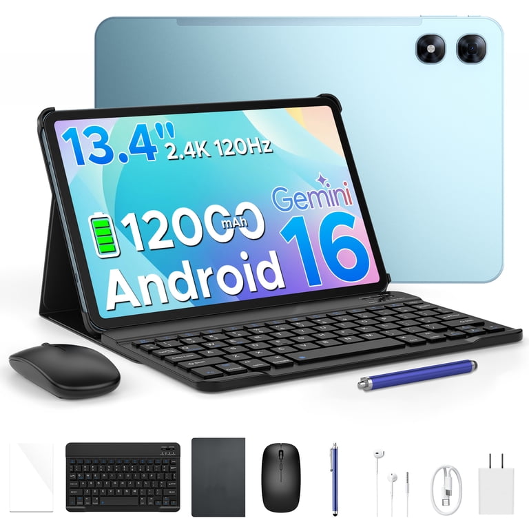 POCKAM P13 Pro Android16 color：Gray POCKAM P13 Pro Gemini AI Android 16 Tablet, 13.4 inch Tablet, 48GB