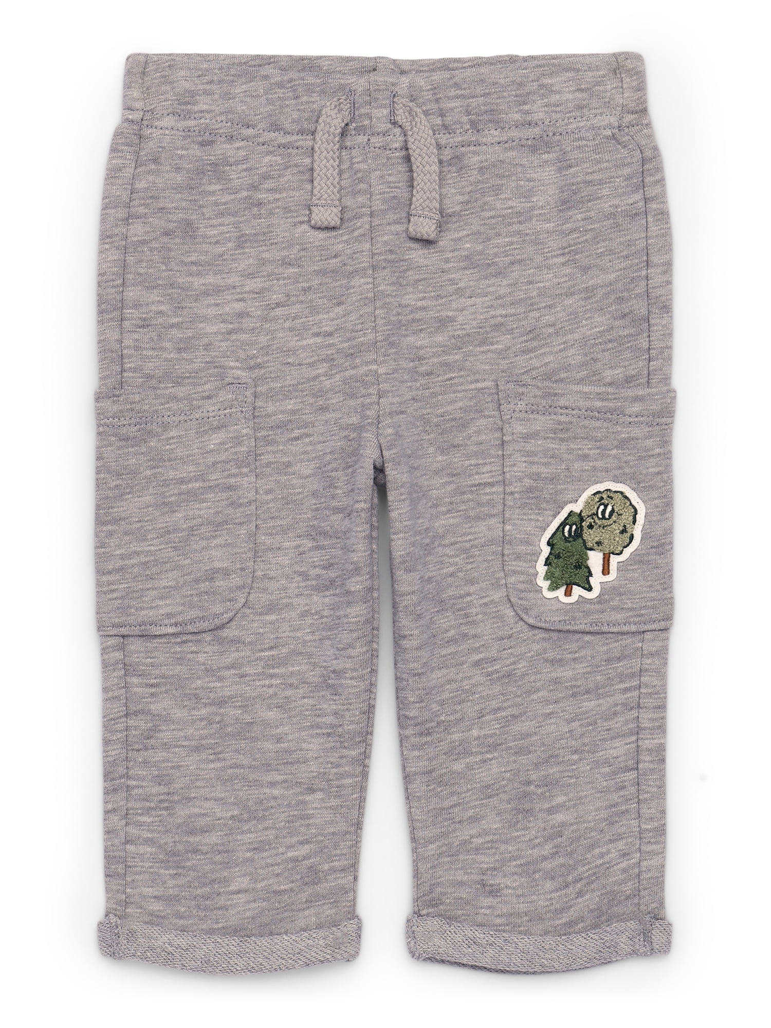 Garanimals Baby Boy Slub French Terry Cloth Cargo Pants, 0M-24M