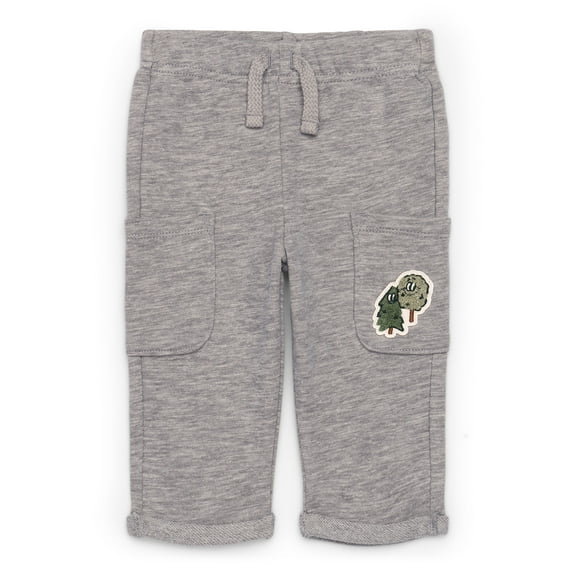 Garanimals Baby Boy Slub French Terry Cloth Cargo Pants, 0M-24M