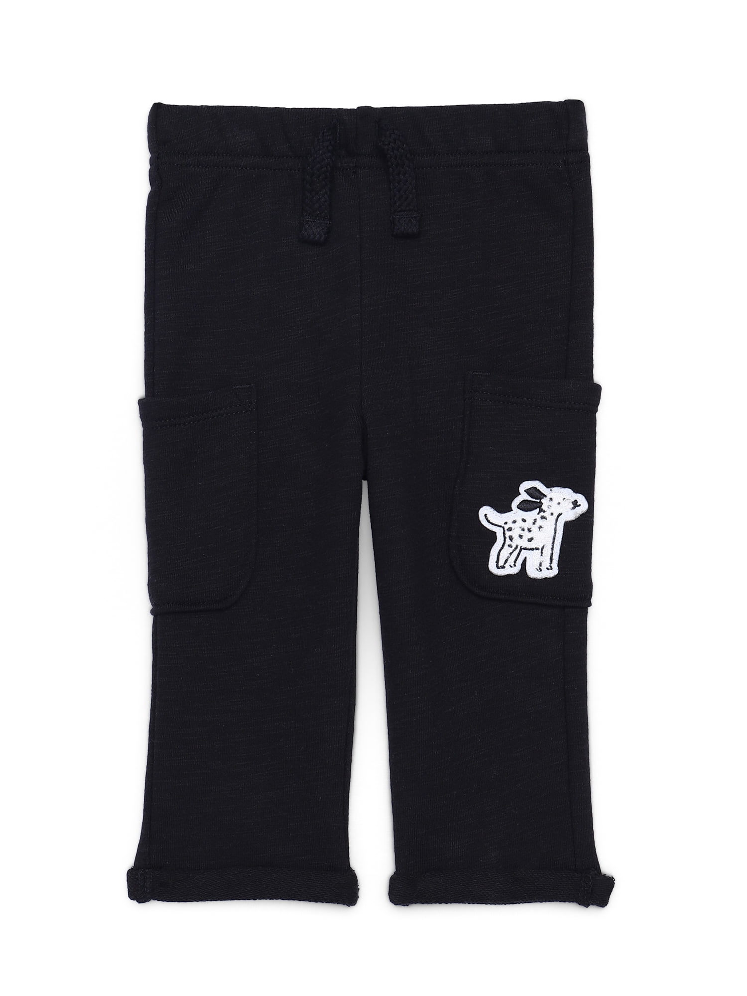 Baby Boy Slub French Terry Cloth Cargo Pants, 0M-24M