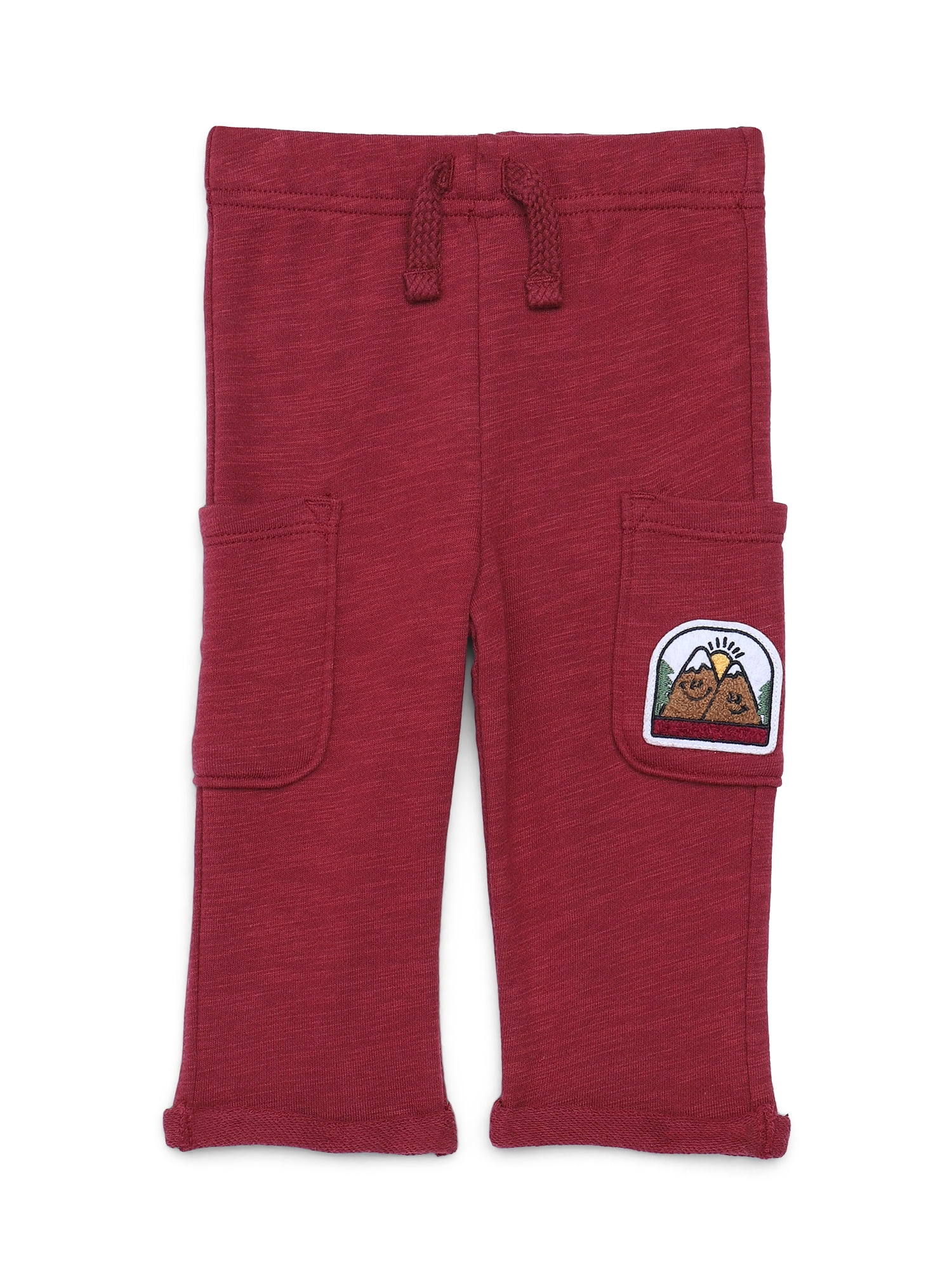 Garanimals Baby Boy Slub French Terry Cloth Cargo Pants, 0M-24M