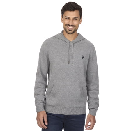 U.S. Polo Assn Men's Jersey Pullover Hoodie with Kangaroo Pocket Sweater