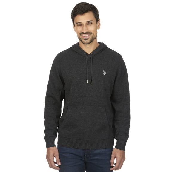 U.S. Polo Assn Men's Jersey Pullover Hoodie with Kangaroo Pocket Sweater
