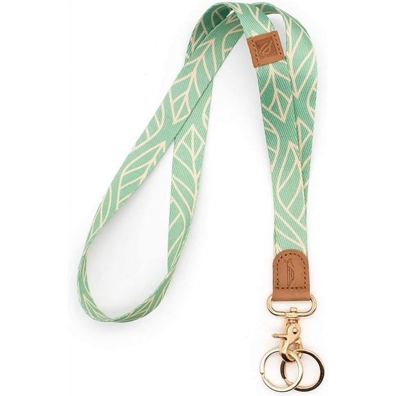 POCKT Cool Neck Lanyard for Keys, Wallets and ID Badge Holders, Key Chain Holder for Men and Women | Leaves