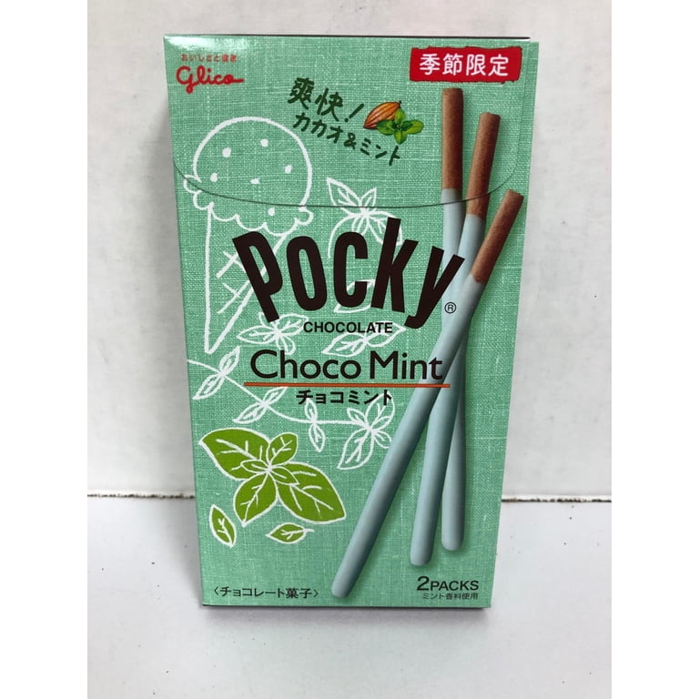 POCKY CHOCOLATE CHOCO MINT; SEASONAL LIMITED EDITION 60.6g