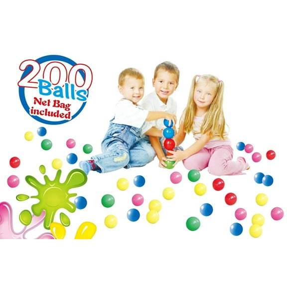 POCO DIVO 200 Pit Balls Magic Fun ball 5-Color Crush-proof Kids Ocean Ball 6cm BPA-Free Play Ball