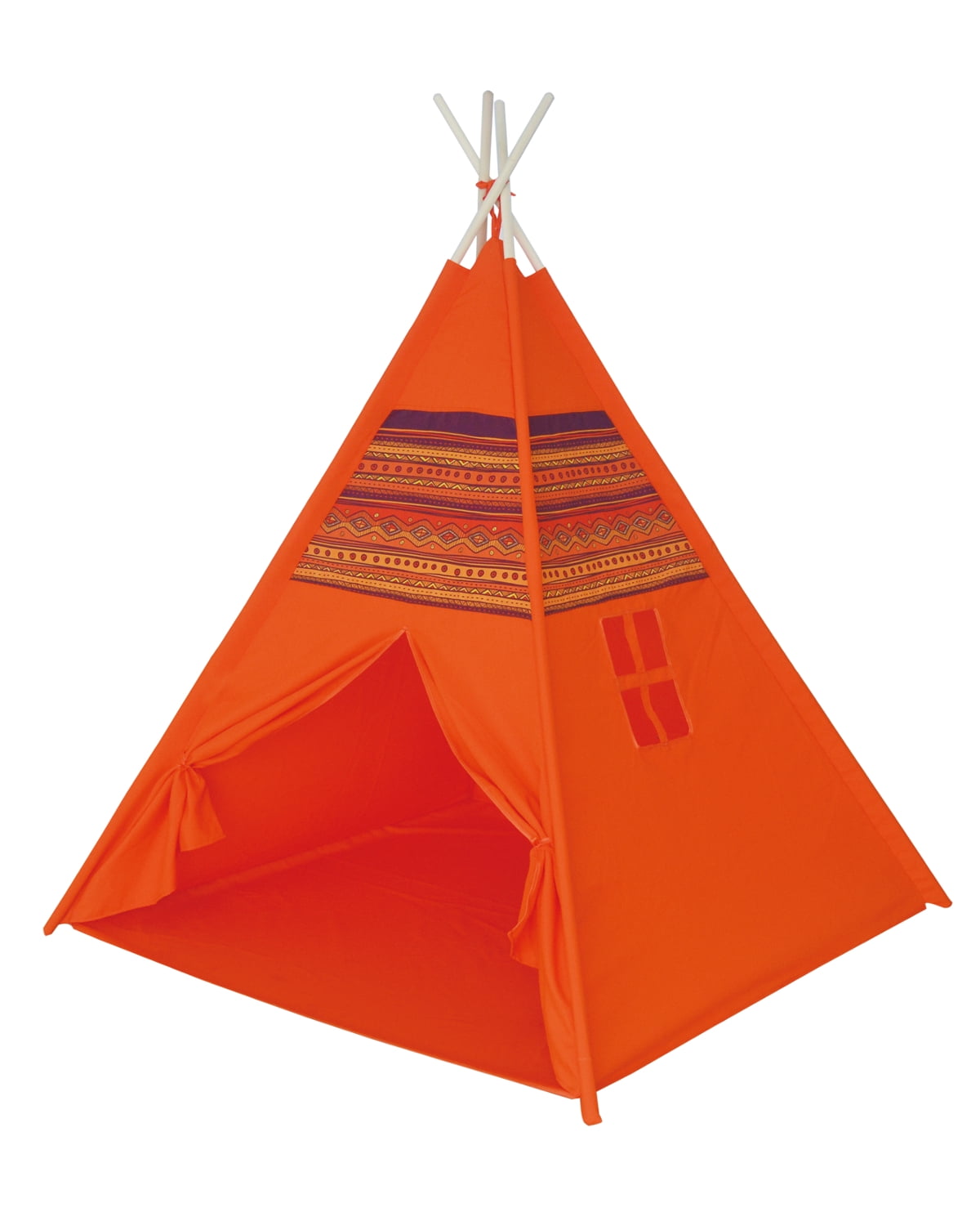 POCO DIVO Red Dirt Teepee Canvas Finish Pyramid Tent Indian Tribe ...