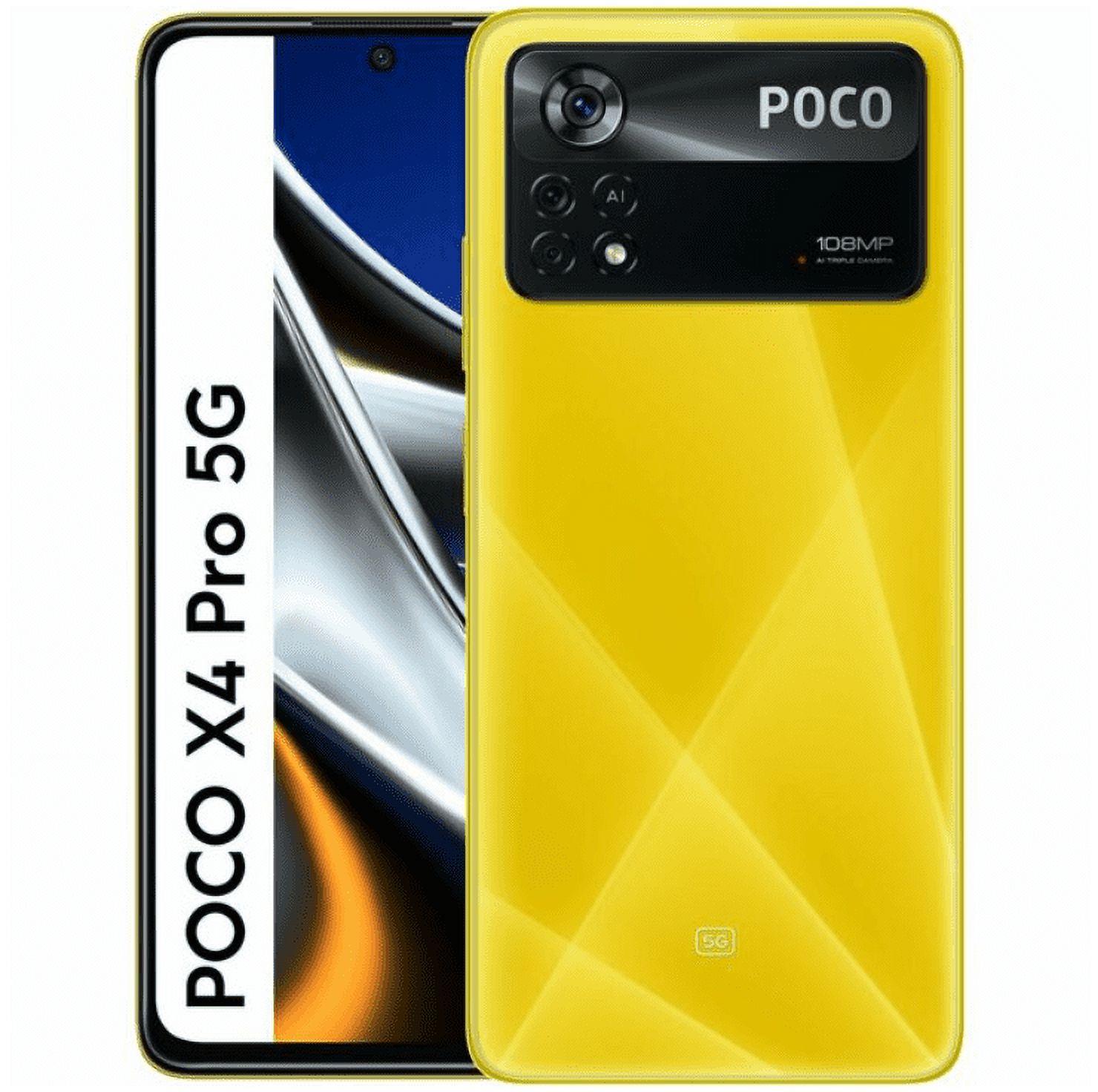 POCO X4 Pro 5G 256GB/8GB RAM International GSM Unlocked Poco Yellow - image 1 of 3