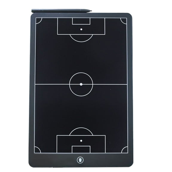 POCREATION 16 Inch LCD Flexible Football Coaching Board Without Backlight Erase Button ABS Frame For Strategy Layout Training Guidance