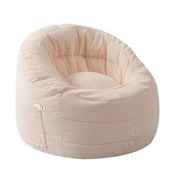 POD by Urban Shop, Soft Plush Corduroy Bean Bag Chair with Pocket, Pink, Teen and Adult