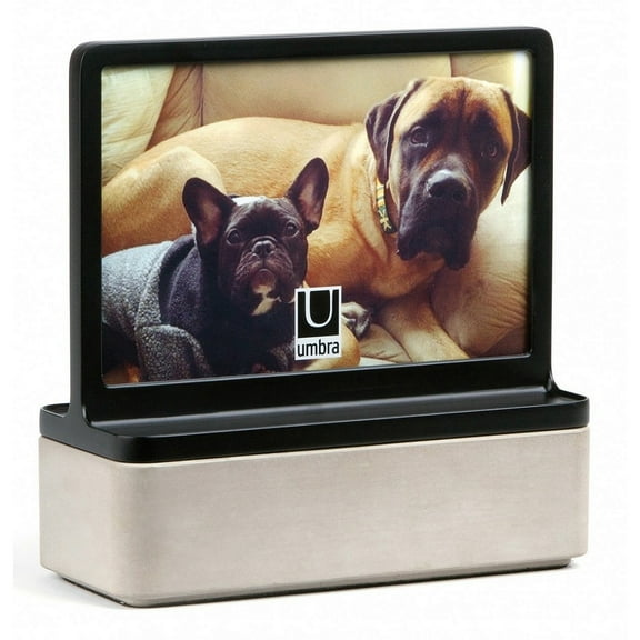 PODIUM Black Photo Display Container by Umbra - 4x6
