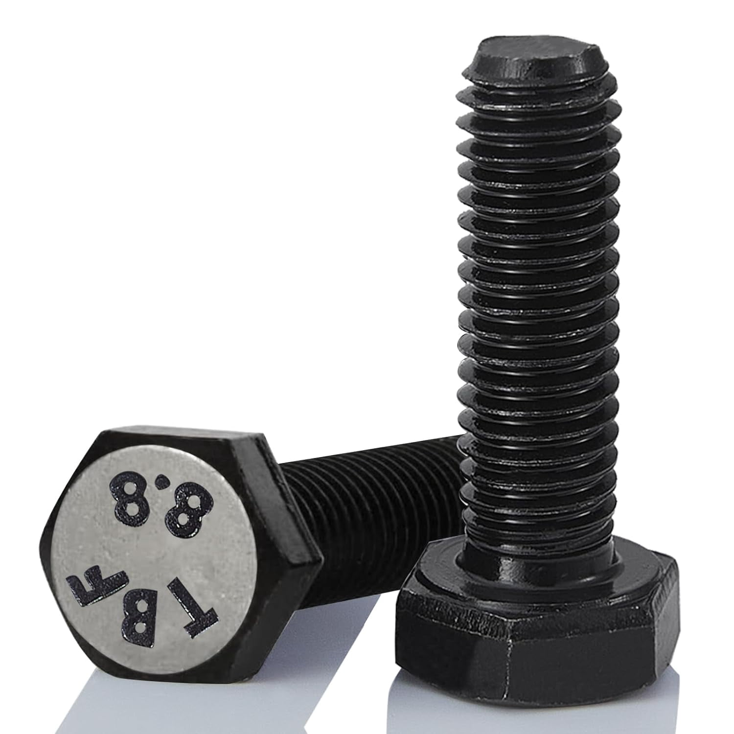 Ms Thread Bolt PODJEH-M10 x 100mm 8Pcs Hex Bolts, Hexagon Head Screw, 8.8 Grade Alloy ...