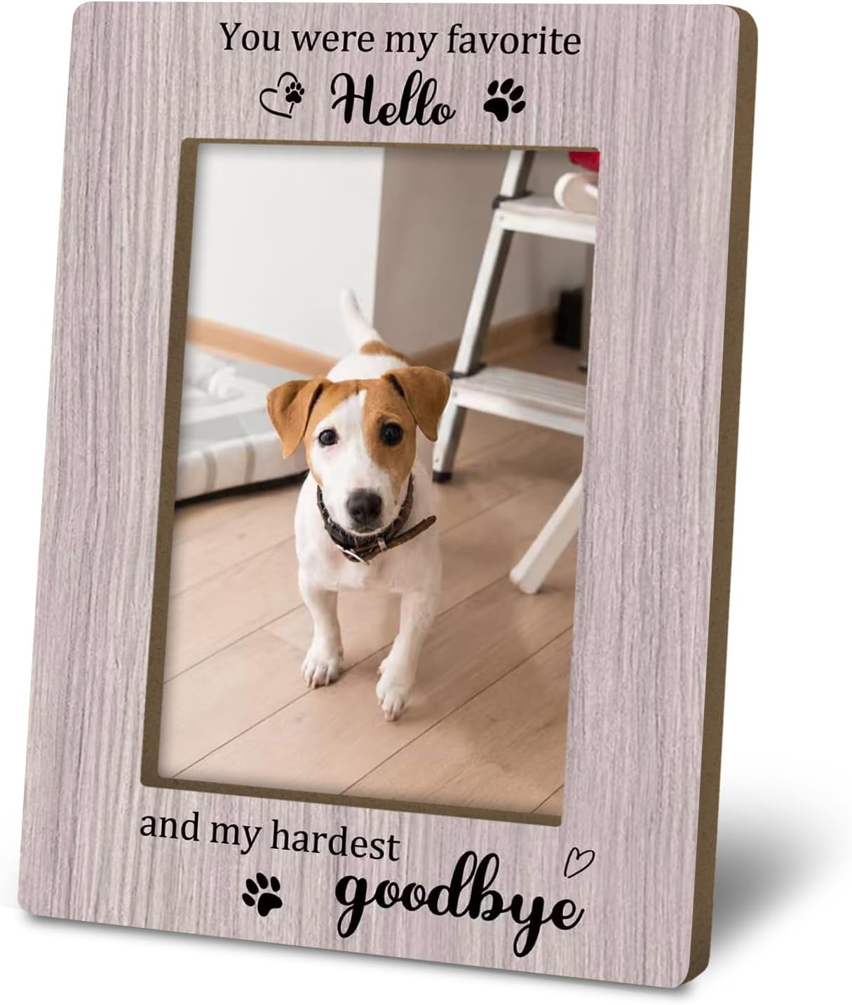 PODJEH-Pet Memorial Picture Photo Frame 4x6, Dog Cat Passing Away Gifts ...