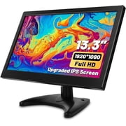 Podofo 13.3 Security Monitor Screen 1920 x 1080P HDMI VGA BNC AV Built-in Speaker Portable Monitor for CCTV Gaming Security Camera X-Box