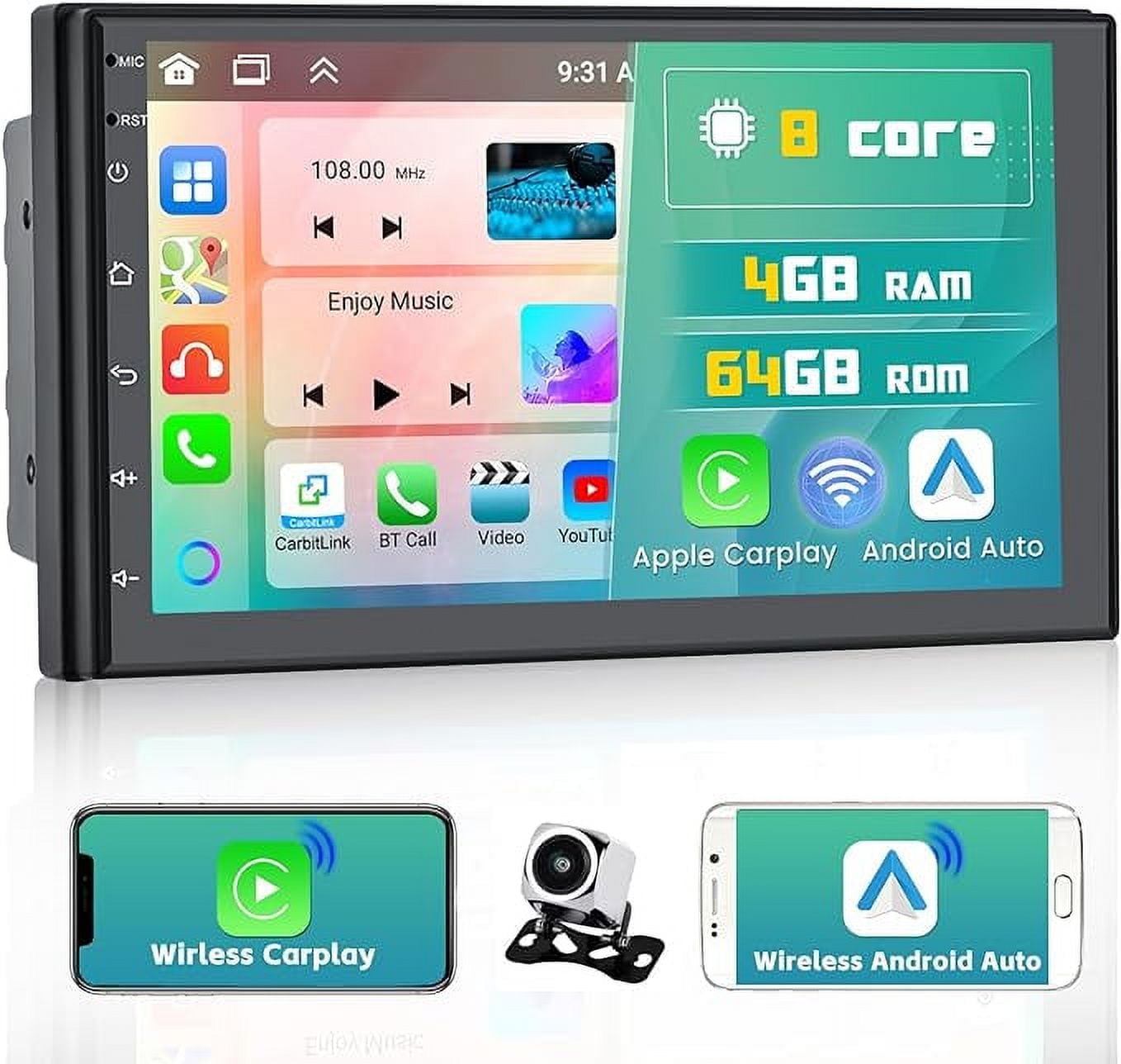 Autoradio Android 13 Per Mercedes-Benz Smart Fortwo 2011-2015 | 9 Pollici Touchscreen Con RetroCamera
