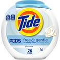 thumbnail image 1 of PODS Free & Gentle Laundry Detergent Soap Pacs, HE Compatible, Unscented, Gentle on Sn, 76 Count, PODS Laundry Detergent, 1 of 5
